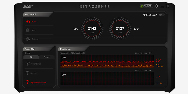 Nitro 5 - Acer NitroSense