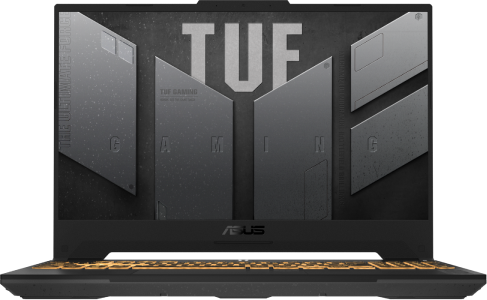 TUF Gaming F15, avec le jeu Watch Dogs Legion à l'écran.