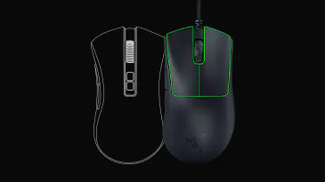 Couverture des touches divisée pour une meilleure tactilité des clics.