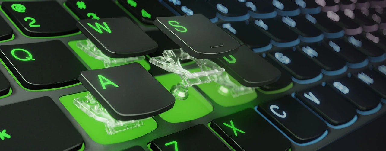 Legion Pro 5i Gen 9 TrueStrike keyboard with switchable keycaps
