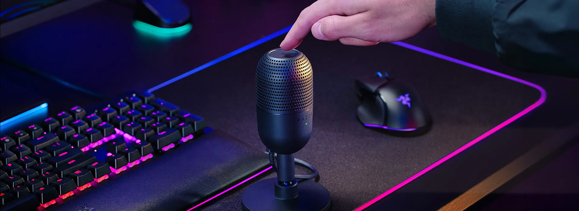 Razer Seiren V3 Mini - CAPTEUR TAP-TO-MUTE AVEC INDICATEUR LED