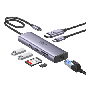 UGREEN Revodok Hub USB C 7 en 1 Ethernet Adaptateur (HDMI 4K 60 Hz)