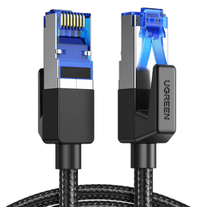 UGREEN Cat 8 Cable Ethernet Réseau RJ45 Super Débit 40Gbps 2000MHz Nylon Tressé Double Blindage